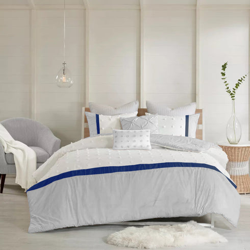 Kai Pom Pom Double Bed Microfiber Winter Comforter With 2 Pillow Covers